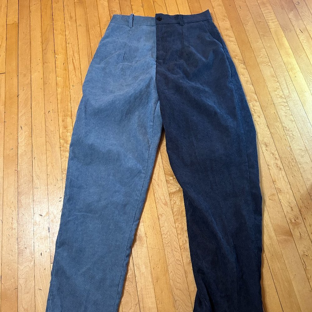 Two Tone Corduroy Pants